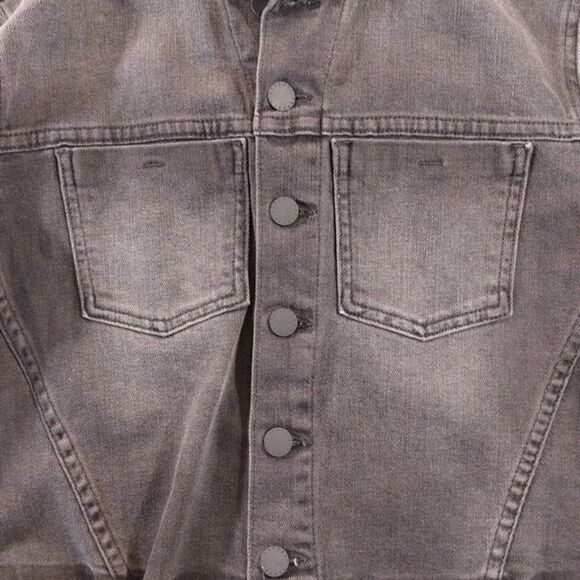 L’agence Zuma cropped denim jacket sequin details - Picture 8 of 10